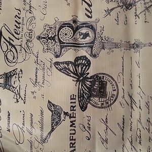 French Postcard Valance. Size 72" Wide x 14" Long.  2" Rod Pocket. New 😍